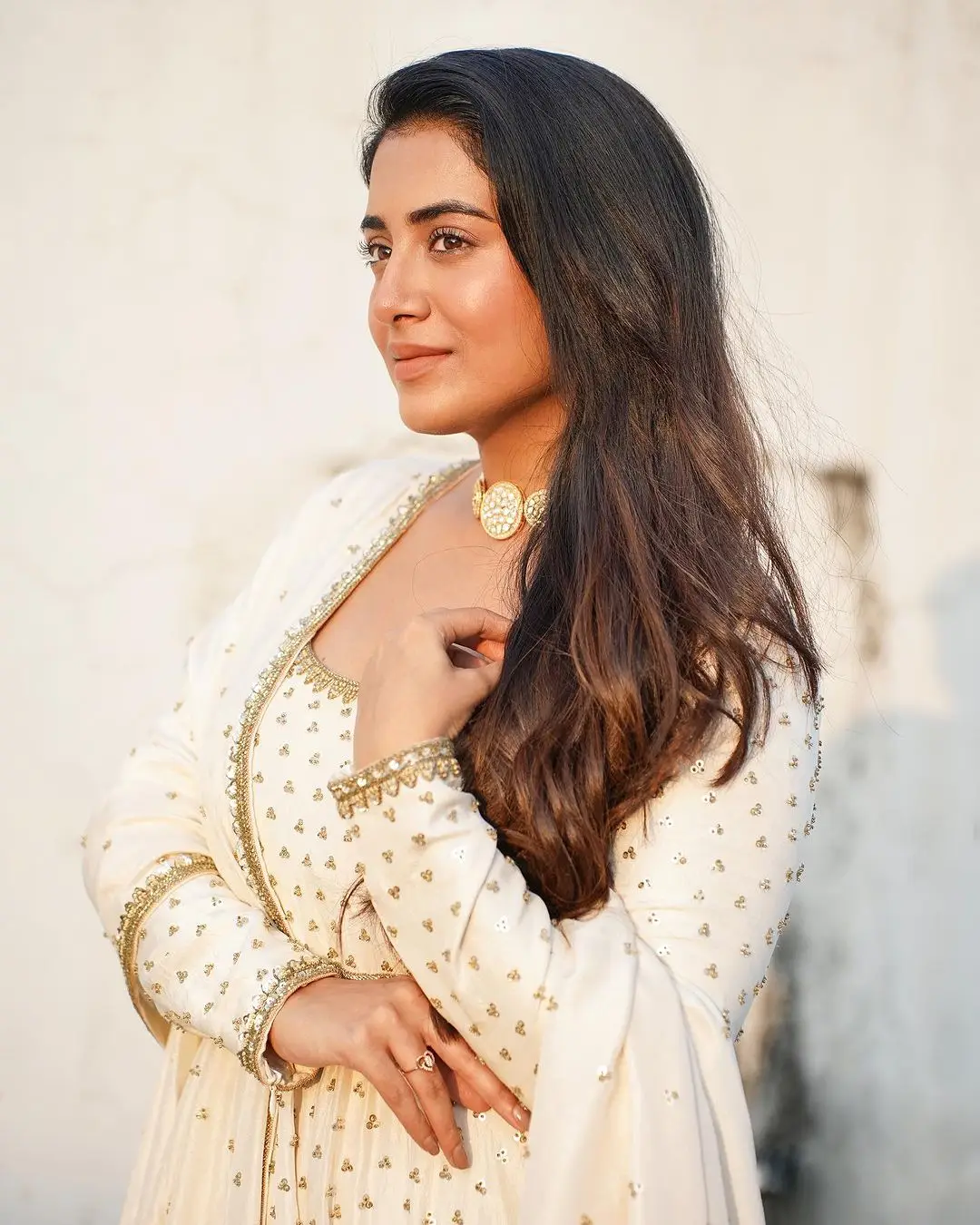 Rashi Singh in South Indian Traditional White Dress